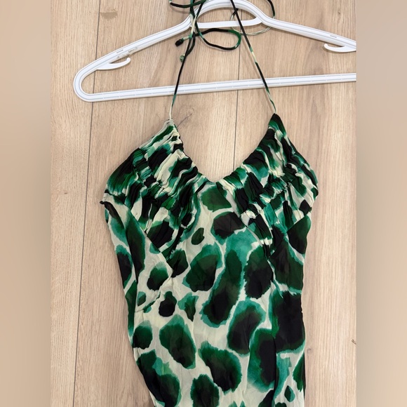 Rat & Boa Green and Black Patterned Maxi Dress - Picture 4 of 7
